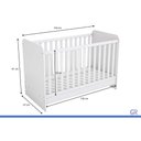 Ver imagem 4 de Berço Infantil T404 Branco Kappesberg