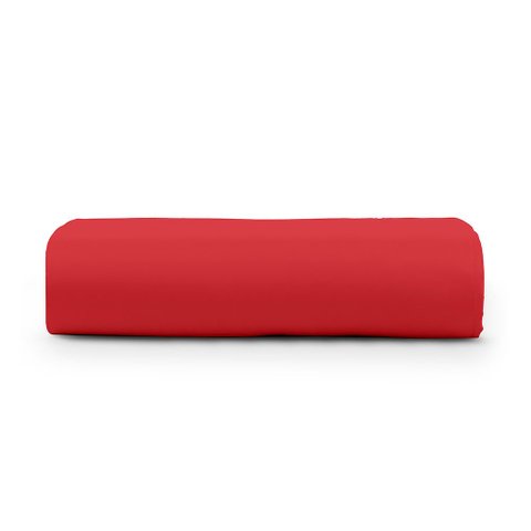 Lençol Avulso Egipicio Queen Micropercal 600 Fios Macio sem Elástico - Vermelho