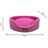 Cama Pet Oval Unic G 45x58 Rosa - Fábrica Pet - 4