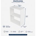 Ver imagem 2 de Armário Nicho Suspenso Multiuso em Mdf com Branco 40x50x15cm (cxaxp)
