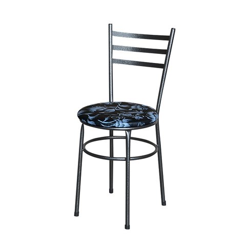 Cadeira para Mesa Epoxi Preta Craqueada Assento Floral:floral Preto