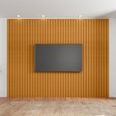Ver imagem 1 de Painel Ripado para TV até 75 Polegadas 100% MDF 230CMX220CM Roma
