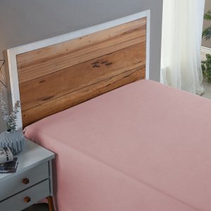 Lençol Hotel 200 Fios Queen Size Avulso 100% Algodão Toque Macio Virol sem Elástico:rose