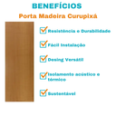 Ver imagem 3 de Porta Curupixa 90 com Fechadura e Dobradiça