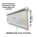 Ver imagem 3 de Cortina Persiana Romana Tela Solar 3% Largura 1,60 X 1,40 Altura Sofisticada