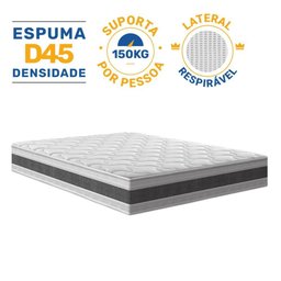 Colchão de Espuma D45 Double Face Air Pro Força Anjos Queen 158cm - 2
