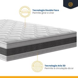 Colchão de Espuma D45 Double Face Air Pro Força Anjos Queen 158cm - 5
