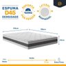 Colchão de Espuma D45 Double Face Air Pro Força Anjos Queen 158cm - 3