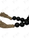 Ver imagem 2 de Peça Decorativa Cordão de Mesa com 20 Bolas Preto 115cm 14680-pl
