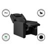 Poltrona Retrátil Reclinável do Papai Sleep Chair Corino Preto - House Moveis - 2