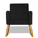 Ver imagem 3 de Kit 2 Poltronas Nina Decorativa Pés Palito - Preto