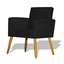 Ver imagem 2 de Kit 2 Poltronas Nina Decorativa Pés Palito - Preto