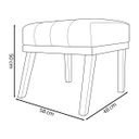 Ver imagem 4 de Puff Decorativo Retangular Firenze Tecido Sintético Cores