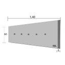 Ver imagem 2 de Cabeceira Casal Estofada Veneza 10 Diamond Corano Bege 140 X 60 Rbl