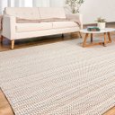 Ver imagem 4 de Tapete Sala Quarto Grande 3,00 X 2,00m Chevron Cru Colorido Antiderrapante Rústico Artesanal