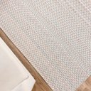 Ver imagem 3 de Tapete Sala Quarto Grande 3,00 X 2,00m Chevron Cru Colorido Antiderrapante Rústico Artesanal