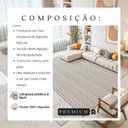 Ver imagem 7 de Tapete Sala Quarto Grande 3,00 x 2,00m Chevron Cru Colorido Antiderrapante Rústico Artesanal