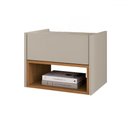 Ver imagem 2 de Mesa de Cabeceira Florença 1 Gaveta Off White/cedro - Casa D