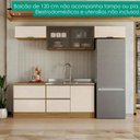 Ver mais imagens de Cozinha Armário 5 Peças Balcão Pia Etna Carvalho Oak Off White Poliman