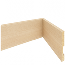 Ver imagem 1 de Kit 5 Rodapé MDF 5cm Liso Madeira Laminado Resistente Sala Quarto Cozinha Parede Moderna Design Func