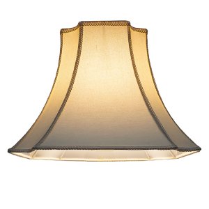 Cupula de Abajur Luminária 31x21x41cm Estilo Oitavada Tecido Algodão Soquete Nacional