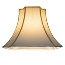 Ver imagem 3 de Cupula de Abajur Luminária 31x21x41cm Estilo Oitavada Tecido Algodão Soquete Nacional Cor Bege