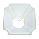 Ver imagem 5 de Cupula de Abajur Luminária 31x21x41cm Estilo Oitavada Tecido Algodão Soquete Nacional