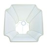 Cupula de Abajur Luminária 31x21x41cm Estilo Oitavada Tecido Algodão Soquete Nacional - 5