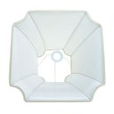Ver imagem 6 de Cupula de Abajur 31x21x41cm Estilo Oitavada Tecido Algodão Soquete Nacional
