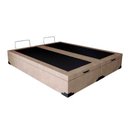 Ver imagem 3 de Cama Box com Baú Casal Blindado Suede + Colchão Espuma D33 Ortopédico Euro Pillow Bege Elegance