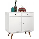 Ver imagem 2 de Buffet Aparador 80cm 2 Portas 2 Gavetas Retrô 90