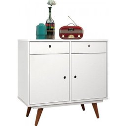 Buffet Aparador 80cm 2 Portas 2 Gavetas Retrô 90 - 2 Buffet Aparador 80cm 2 Portas 2 Gavetas Retrô 90 - 2
