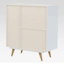 Ver imagem 7 de Cômoda 4 Gavetas e 1 Porta Retrô 30 