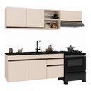 Ver imagem 2 de Cozinha Modulada Compacta Suspensa 220cm Milano Multimóveis MP2411 - Vanilla