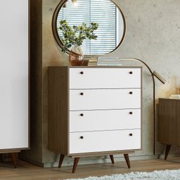 Cômoda 4 Gavetas Retrô 35  - 1