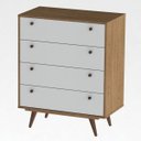 Ver imagem 3 de Cômoda 4 Gavetas Retrô 35