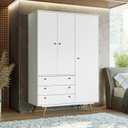 Ver imagem 1 de Guarda Roupa Solteiro 3 Portas 3 Gavetas Retrô 20