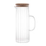 Jarra 1,1L Vidro Borossilicato c/ Tampa de Bambu - Wolff - 2