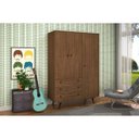 Ver mais imagens de Guarda-Roupa Solteiro 3 Portas 3 Gavetas Retrô 20 Olivar