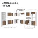 Ver imagem 5 de Armário de Cozinha Completa 549cm Branco/rustic Stella Madesa 01