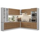Ver imagem 3 de Armário de Cozinha Completa 549cm Branco/rustic Stella Madesa 01