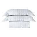 Ver imagem 1 de Kit Cobre Leito Milano Casal Micropercal 300 Fios Matelado Colcha 3 Peças Branco