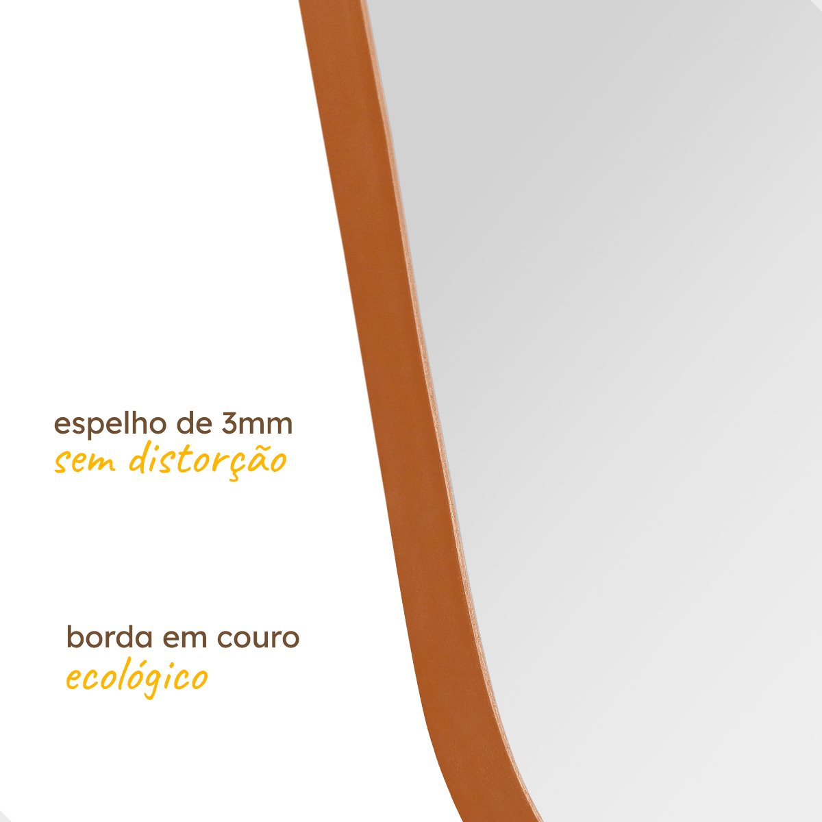 Espelho Cápsula Gigante 150x50 Corpo Inteiro Diferente Caramelo - 5