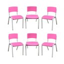 Ver imagem 2 de Kit 6 Cadeiras Iso Infantil Escolar e Creche