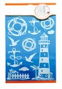 Ver imagem 1 de Adesivo Decorativo Para Box De Banheiro Vidro Janela Espelho Papel de Parede Desenho Farol Ancora Bo