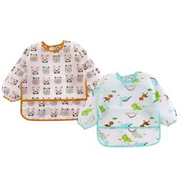 Babador Manga Longa Blw Kit 2unds - Dino e Urso Baby - 4