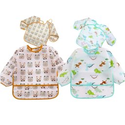 Babador Manga Longa Blw Kit 2unds - Dino e Urso Baby - 3
