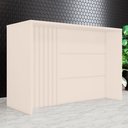 Ver imagem 2 de Bancada de Cozinha Ilha Gourmet Henn com Ripado Off White em MDF Pintura UV
