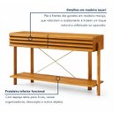 Ver imagem 7 de Aparador Decorativo 2 Gavetas Ripadas com Prateleira Inferior 140cm Solene