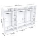 Ver imagem 2 de KIT CLOSET CASAL M11.2020.B (QUARTO, ORGANIZA) MUNDI MOVEIS